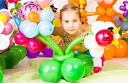 Украшение детских праздников композициями из воздушных шаров